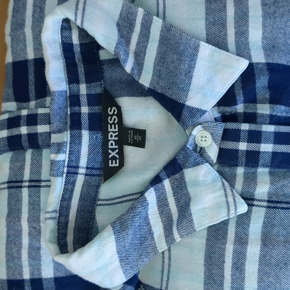 Express Button-Down, Buttery Soft Flannel - image 3